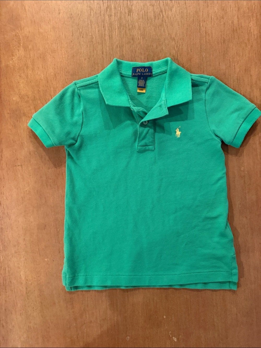 3T Polo by Ralph Lauren Boys' Green Short-Sleeve Polo Shirt